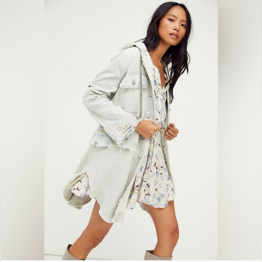 Free People Okinawa Denim duster